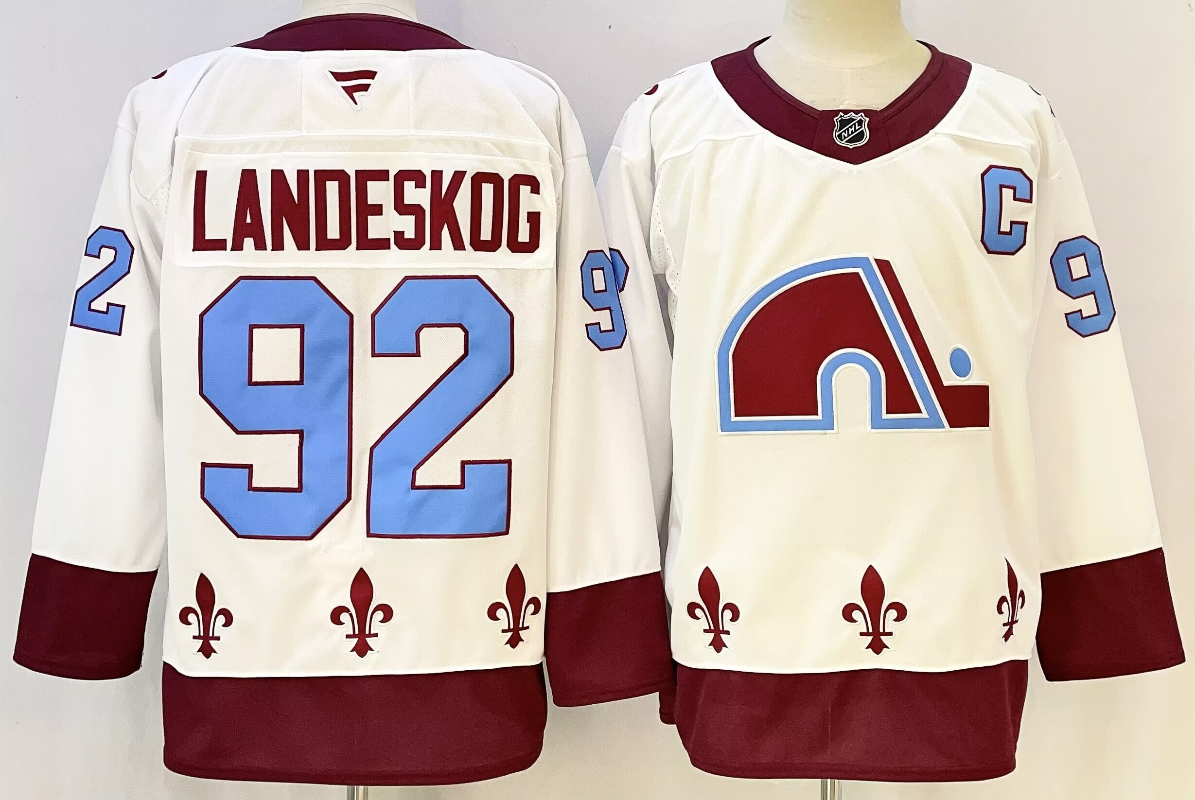 Men 2026 Colorado Avalanche #92 Landeskog white NHL Jersey style 01
